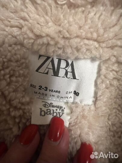 Джинсовая куртка zara для девочки 98