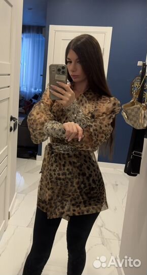 Леопардовая кофта