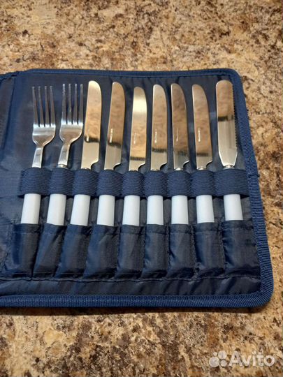 Туристический набор столовых приборов на 6 персон