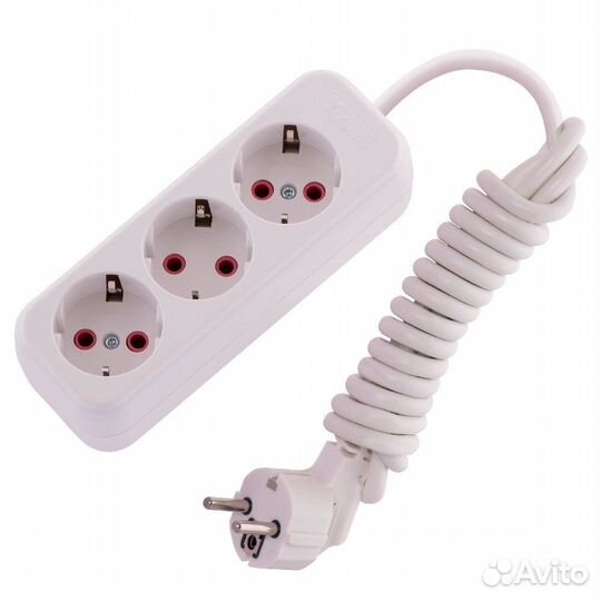 720-0302-301 lila Удлинитель с/з 3 вх. 2 м. (3500В