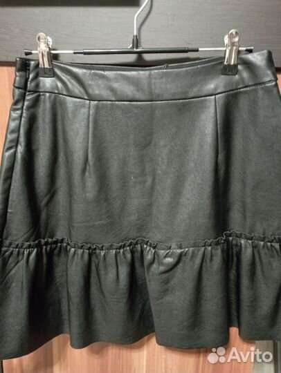 Кожаная юбка 42