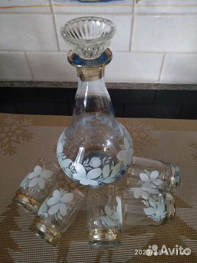 Фужеры, рюмки, стаканы из стекла СССР