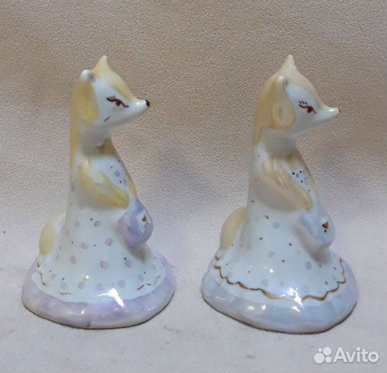 Фарфоровая статуэтка Сысерть. Лиса Патрикеевна