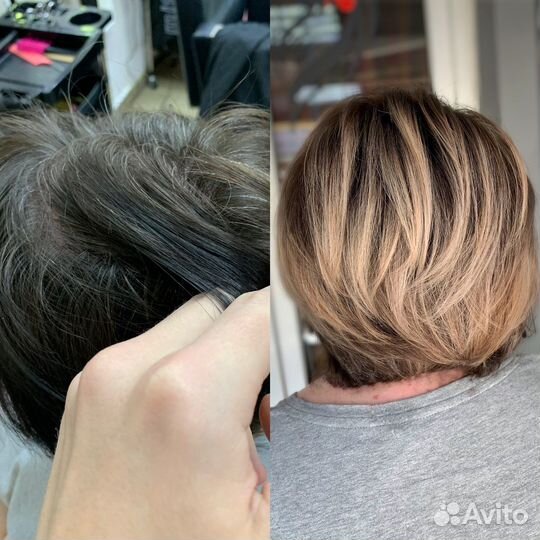 Окрашивание волос Стрижки