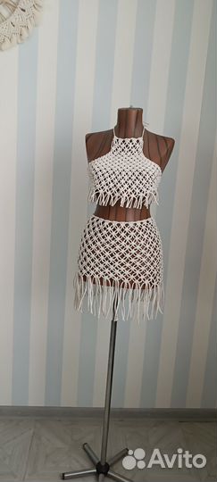 Костюм в технике макраме