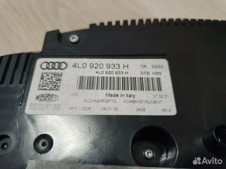 Приборная панель руссифицированая Q7 4L 4L0920933H