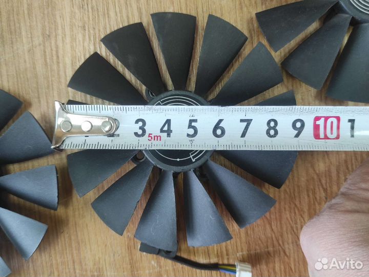 Вентилятор для видеокарты Asus 80мм,90мм