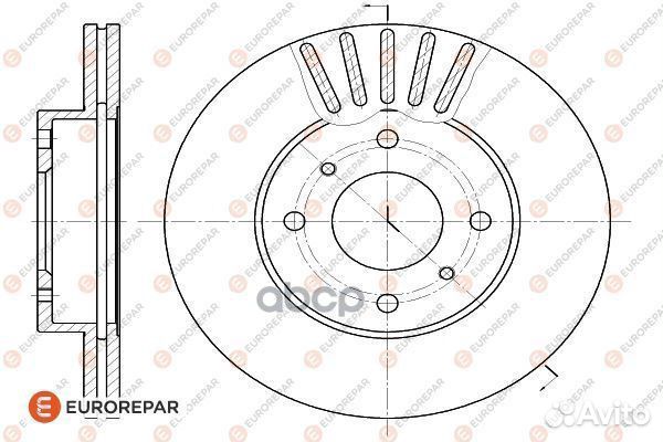 Диск тормозной min 2 1618882880 eurorepar