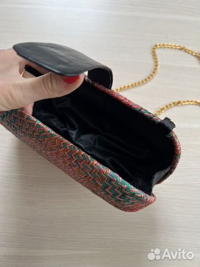 Клатч соломенный летний