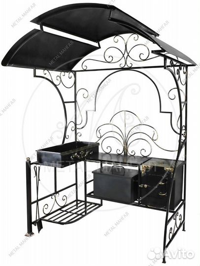 Мангал с крышей