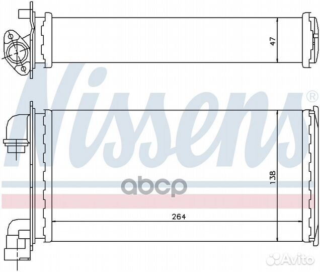 Радиатор отопителя / Теплообменник печки 70501