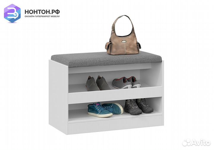 Тумба для обуви Агата белый