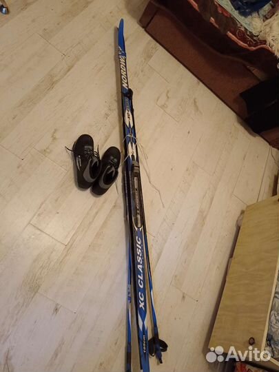 Беговые лыжи nordway, с ботинками