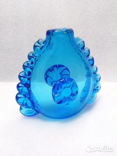 Ваза для цветов стекло гутное