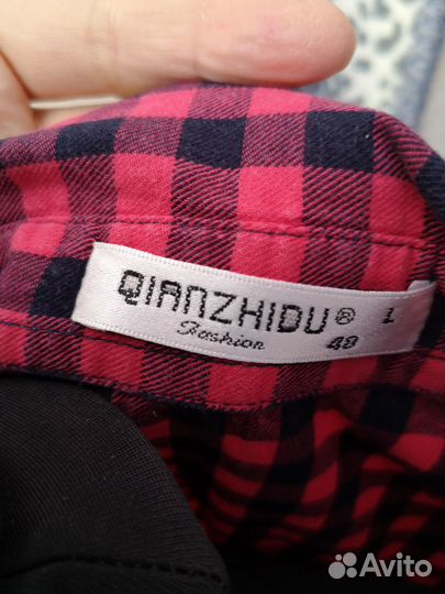 Рубашка женская в клетку 44-46 размер