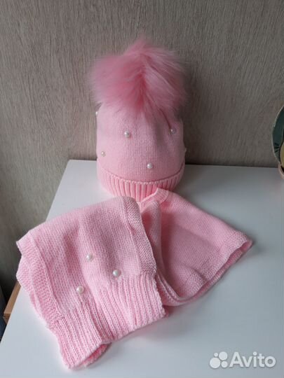 Шапка, шарф - набор