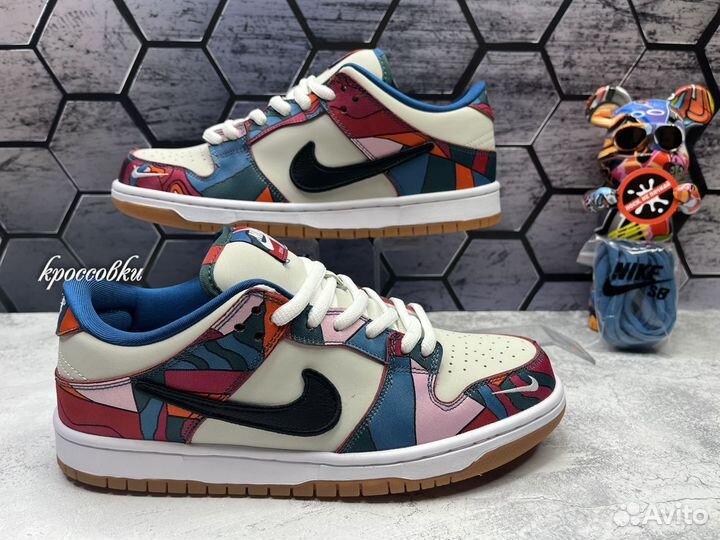 Кроссовки Nike sb dunk low Абстракция