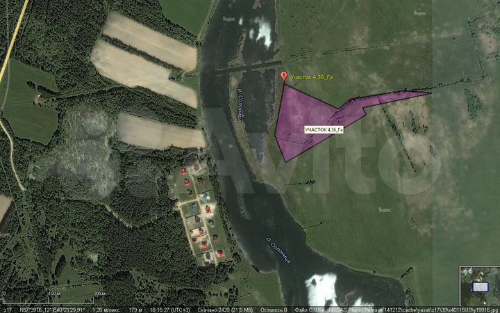 Участок 4,36 га (ИЖС)