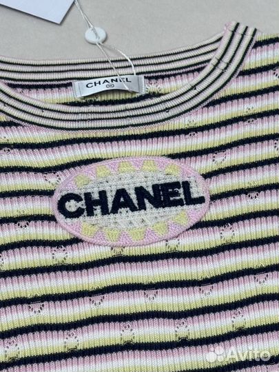 Американка футболка трикотажная chanel женская