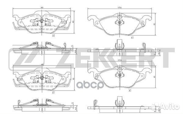 Колодки торм. диск. передн. Opel Astra F 91- A