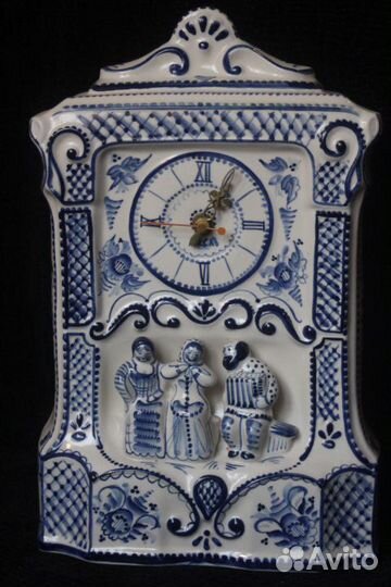 Часы Гжель