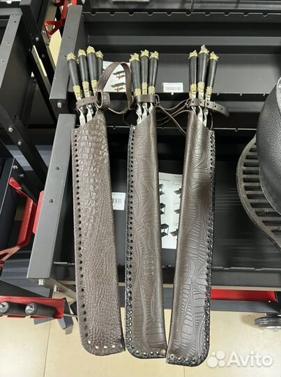 Шампура 6 шт. + кожаный чехол