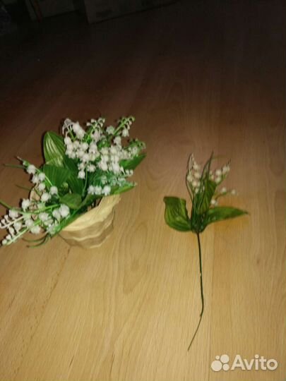 Букет из пионов и ландышей искусственных