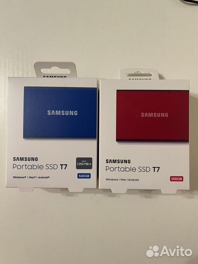 Внешний SSD Samsung T7 500gb запечатан новый чек