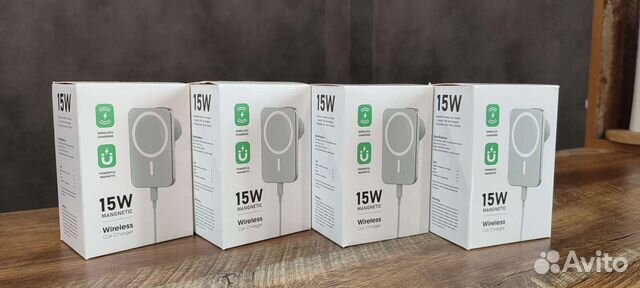 Магнитная беспроводная автомобильная зарядка 15w