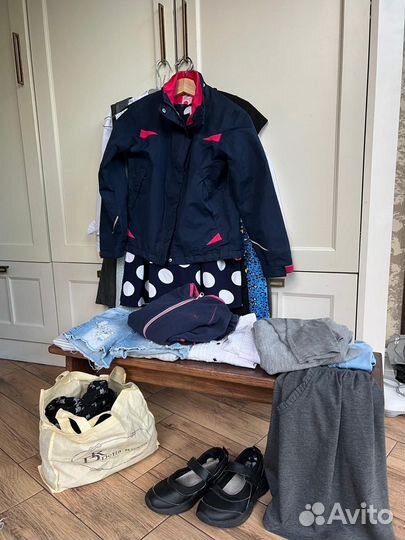 Вещи пакетом на девочку 134-140 школьная форма