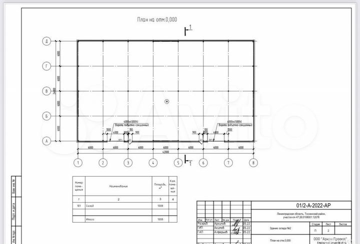 Производство, 1300 м²
