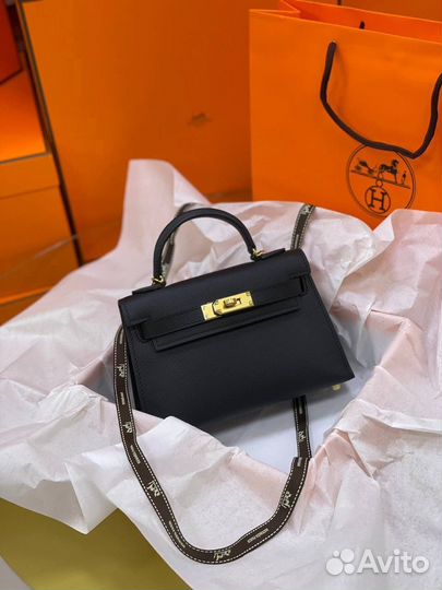 Сумка женская Hermes Kelly Mini черного цвета