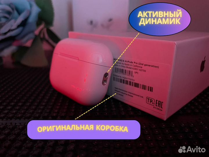 AirPods Pro 2 (гарантия, доставка, чехол)