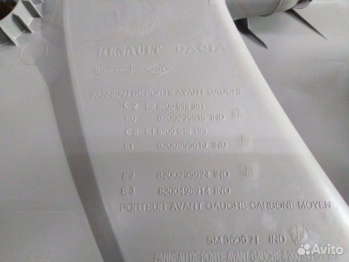 Обшивка двери передняя левая Renault Logan 2005