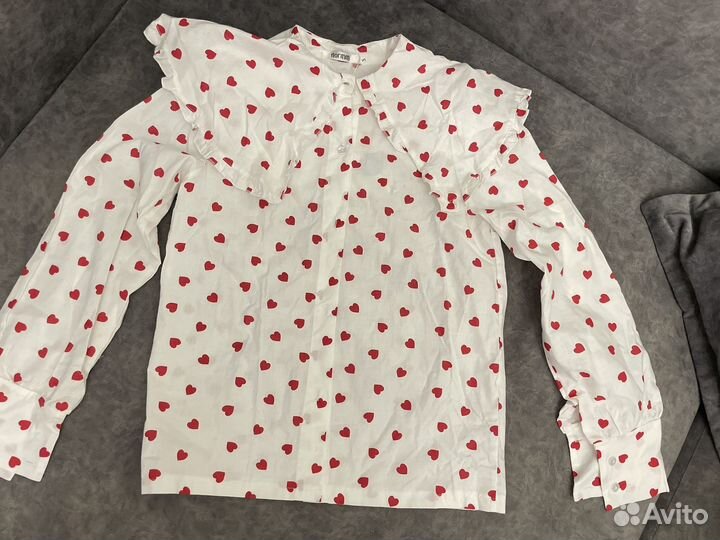 Рубашка блузка с воротничком тренд 2024