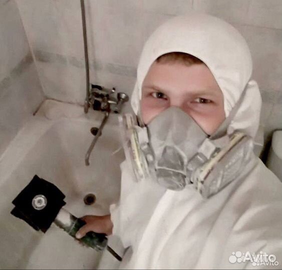 Реставрация ванн акрилом, мрамором. Сантех услуги