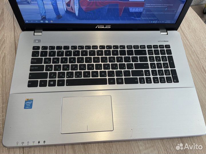 Мощный asus с большим экраном на i7-4/SSD/8озу