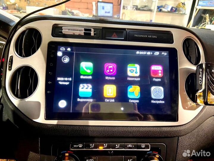 Магнитола андройд Volkswagen tiguan с установкой