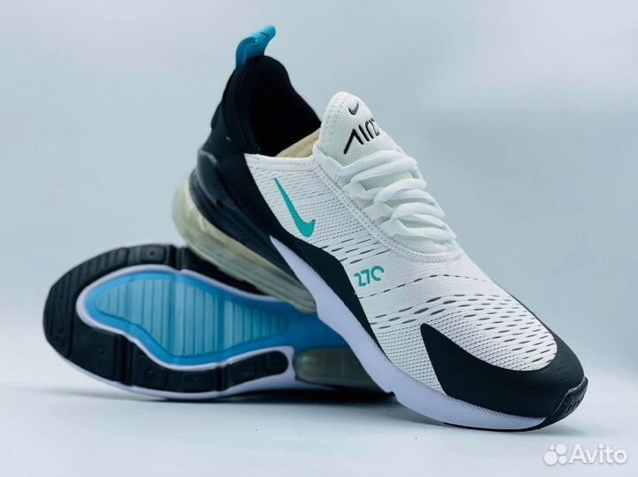 Nike air max 270 бело-чёрные разм. 43