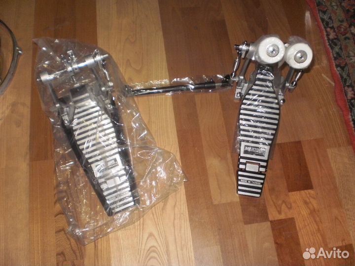 Двойная педаль кардан для бас бочки maxtone TFL778