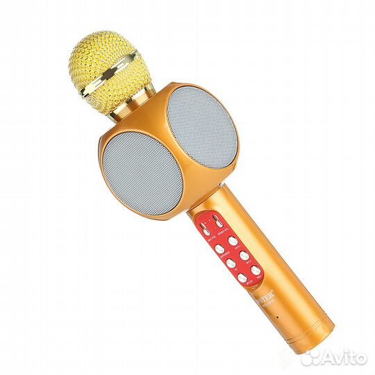 Беспроводной караоке-микрофон Wster WS-1816 золото
