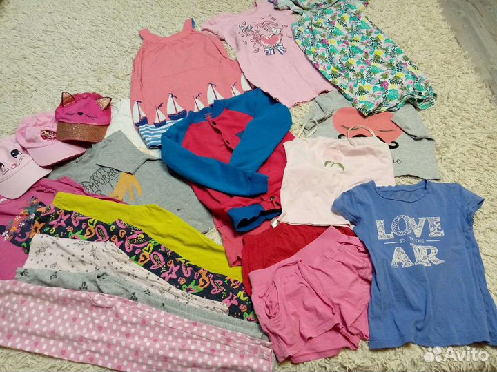 Вещи пакетом на девочку 122-134