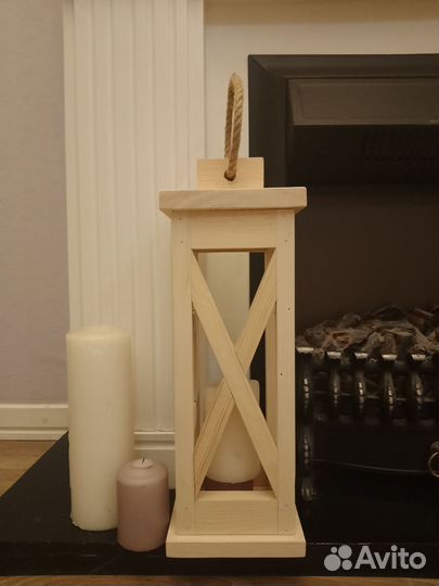 Фонарь декоративный(дерево сосна)