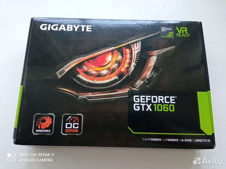 Видеокарта gigabyte geforce gtx 1060 3GB