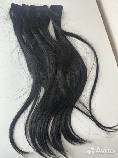 Волосы для наращивания 50 см б/у, на лентах
