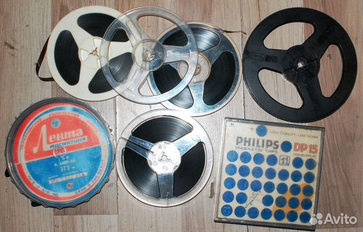 Катушки магнитофонные, коробки