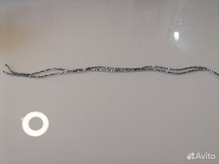 Камень Гематит бусы