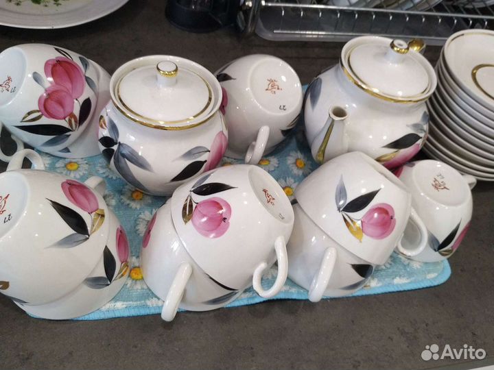 Сервиз чайный яблоко Кузяево СССР