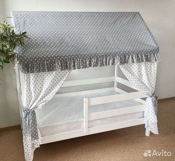 Текстиль для кроватки домика уют-1 (цвета любые)