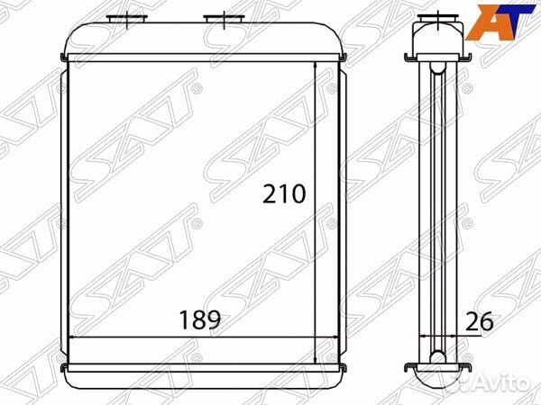 Радиатор отопителя салона opel astra G 98-04, opel